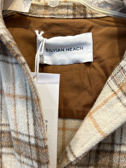 Silvian Heach 2 Tan/Brown LS Plaid Bttnup