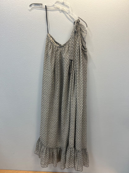 Isabel Marant M White/Black SILK 1-shoulderFront/hem ruffle