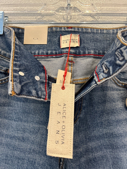 Alice + Olivia 4 Mid Wash NWT Flare