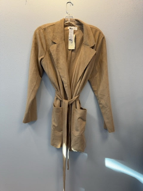 Level 99 M Brown NWT Belted faux suede