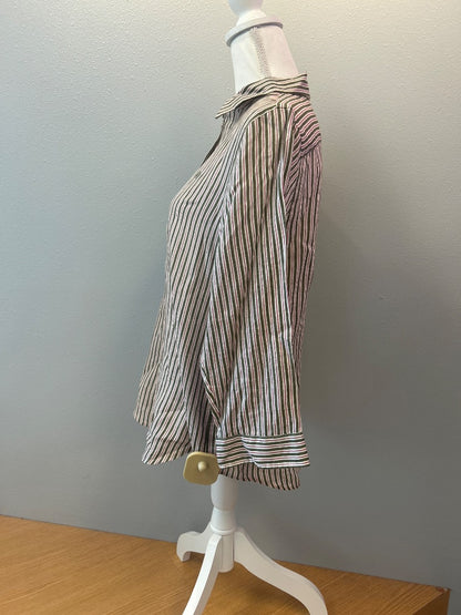 Lauren Ralph Lauren L Green/Pink Linen stripe bttnup