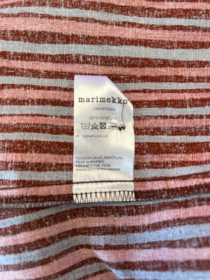 Merimekko XS Orange/Blue LS Stripe Bttnup