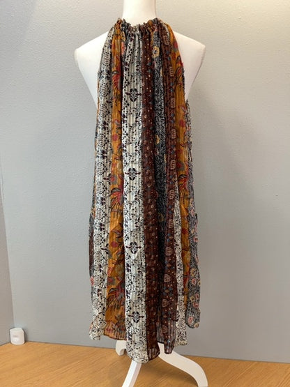Isabel Marant L Orange/Multi SILK Sleevless Mixed print