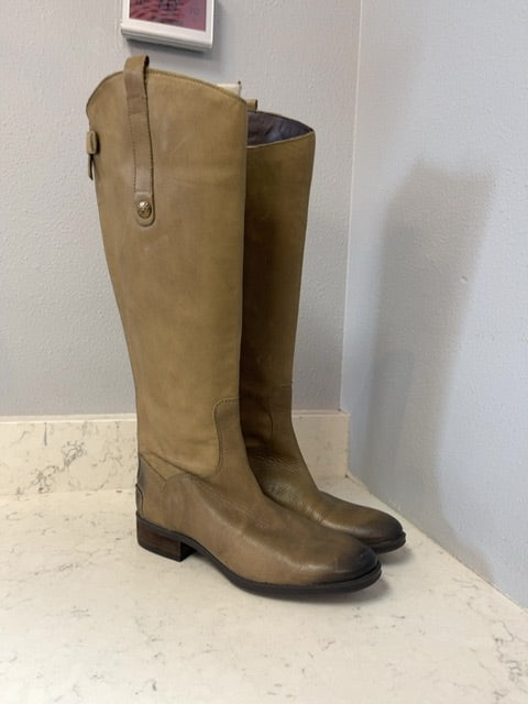 Sam Edelman 7.5 Brown Leather Tall Riding