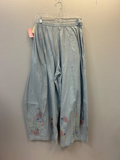 Barclay L Blue Barre w/printed Hems