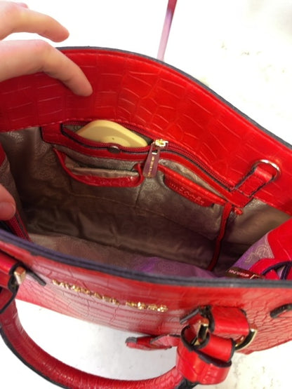 Micheal Kors  Red 2 handle tote purse w/ gold hardware
