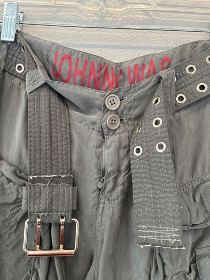 Johnny Was 0 Gray cloth thick belt