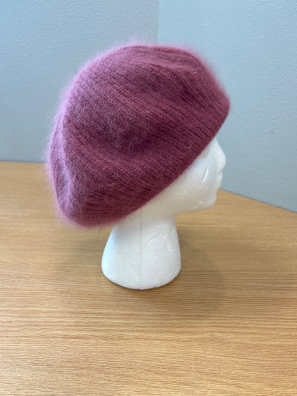 Aris  Pink Angora blend Beret