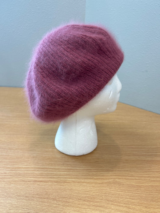 Aris  Pink Angora blend Beret