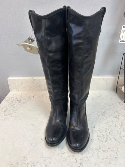 Jackie Button Tall Leather Boots by Frye