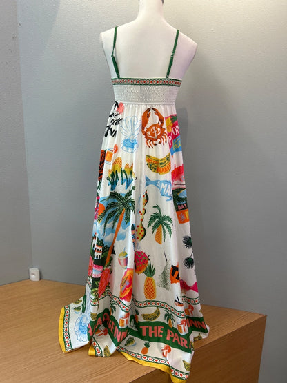 No Brand XS White Paradise in  Printed