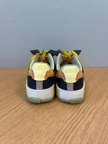 Nike 9 Yellow /pink/gray AF1 fontanka sneaker