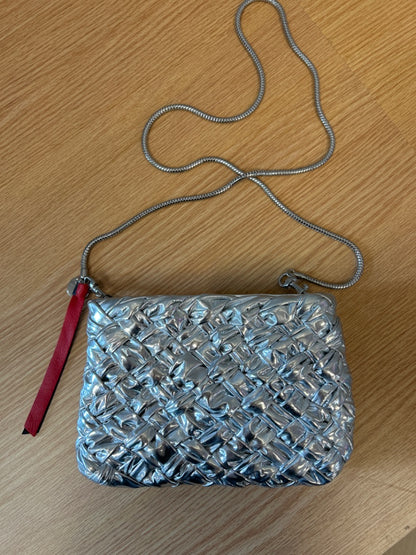 Clare V  Silver Braided Mettalic w/x-body chain