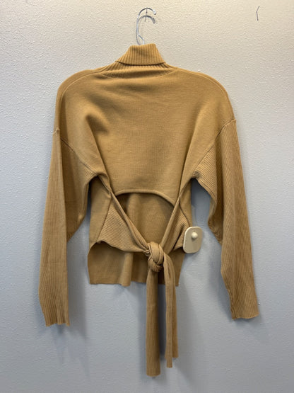 Jonathan Simkhai XS Tan NWT LS turtleneck w/wrap belt