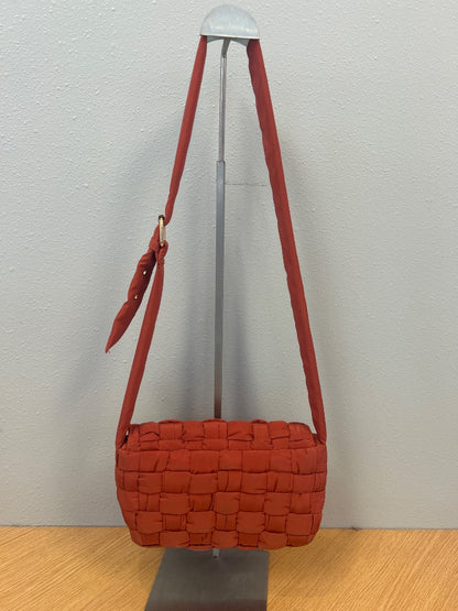Anthropologie  Red nylon woven Xbody