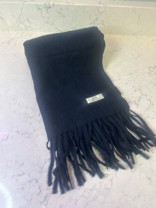 Hermes  Blue Vintage Fringe Stole
