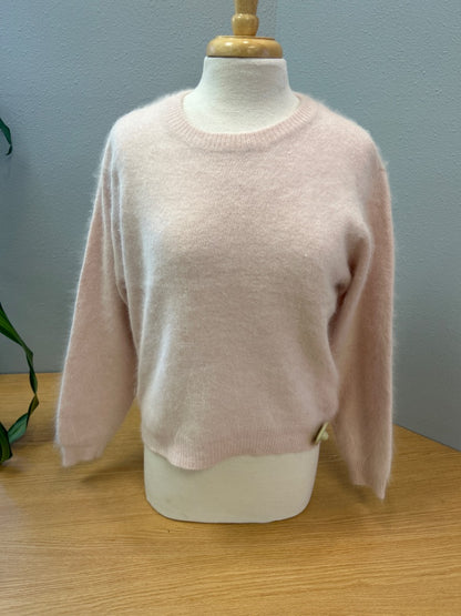 Talbots XL Pink ANGORA blend LS crewneck