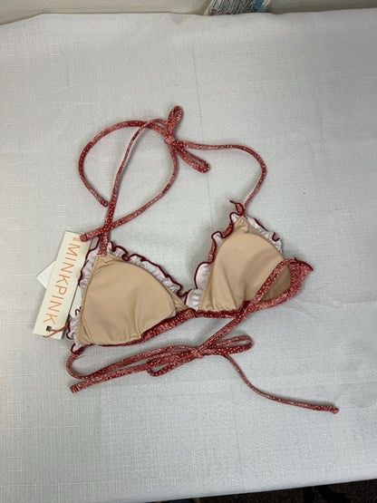 Minkpink XS Red NWT MAroka Bikini