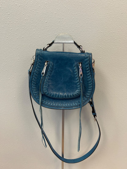 Rebecca Minkoff  Blue gen. leather Xbody w/ silver hardware