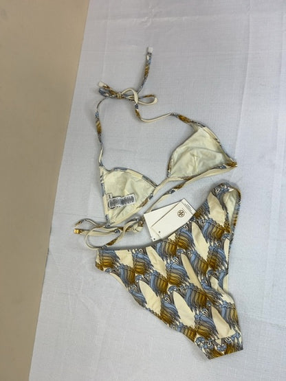 Tory Burch size S bottom XS Top Sand Deco Crane Bikini
