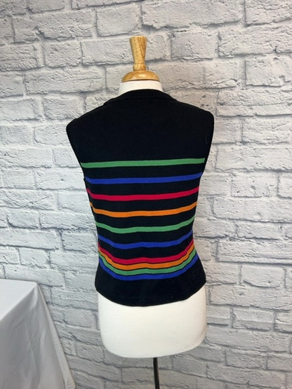 St. John size M Stripe Knit Top