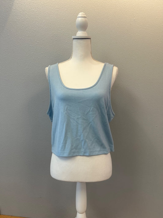 nlt 2XL Blue Cropped U neck