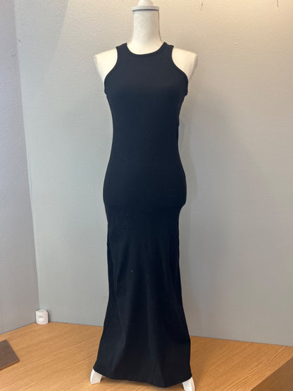 pixie market S Black Ribbed slvless