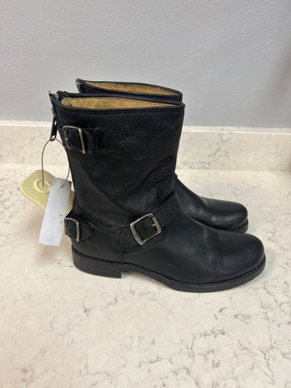 Frye 9 Black 'Veronica Boot' leather calf boot