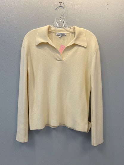 English Factory XS Cream v neck sweater wide leg pant