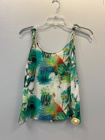 Sezane S Green Palm bttn back