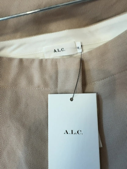 A.L.C. 14 Tan NWT Linen blend Wide Leg