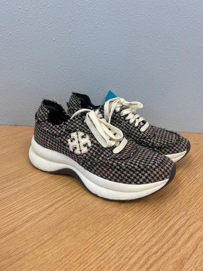 Tory Burch 8 Brown/Black Houndstooth sneaker