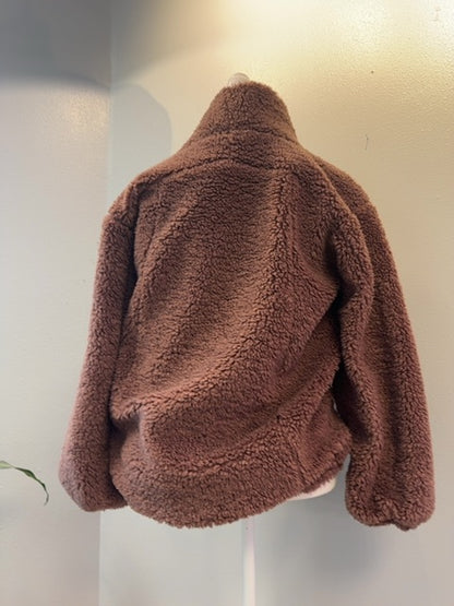 Lululemon M Brown Ls Teddy Hi Neck