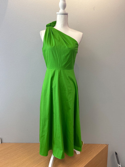 Kate Spade 6 Green 1 shoulder midi w/ shoulder tie