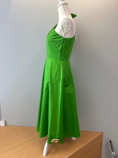 Kate Spade 6 Green 1 shoulder midi w/ shoulder tie