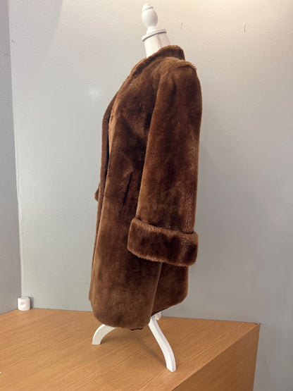 Albrecht Furs S Brown Beaver Fur Mid Length