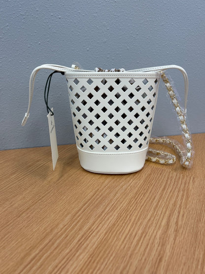 Tuckernuck  White Leather Arden Bucket Bag