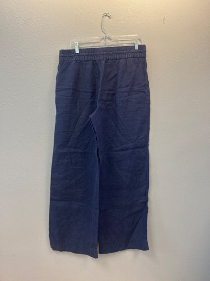 Tommy Bahama M Blue pull on wide leg LINEN