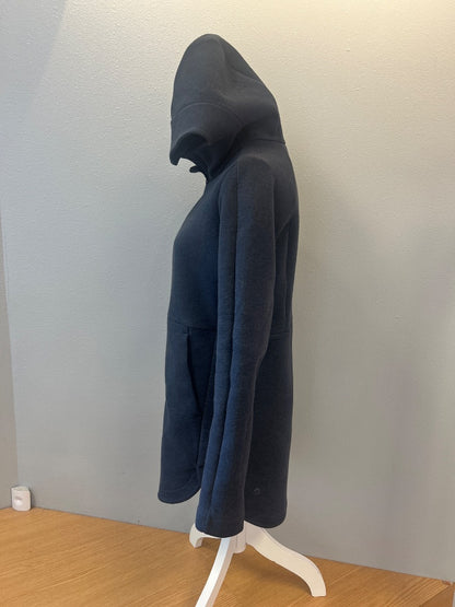 Lululemon 4/S Blue scuba hooded full zip tunic w/ pockets