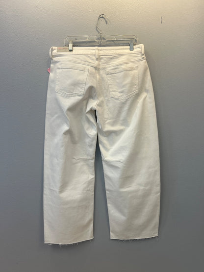 Just USA 12 White Denim barell jean NWT