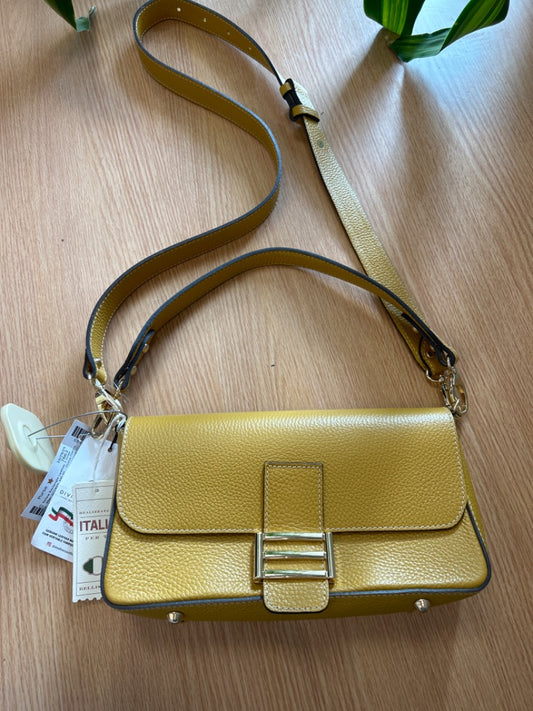 Divina Firenze  Yellow Rectangle Leather 2 strap