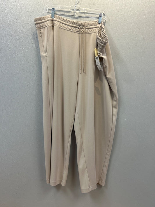 Athleta 3X Tan Slip on wide leg sweatpant