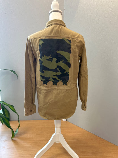 1970 M/L Tan buttons/patches NWT blazer cargo-style