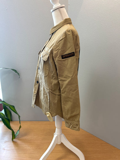 1970 M/L Tan buttons/patches NWT blazer cargo-style