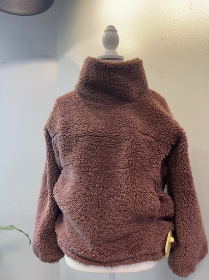 Lululemon M Brown Ls Teddy Hi Neck