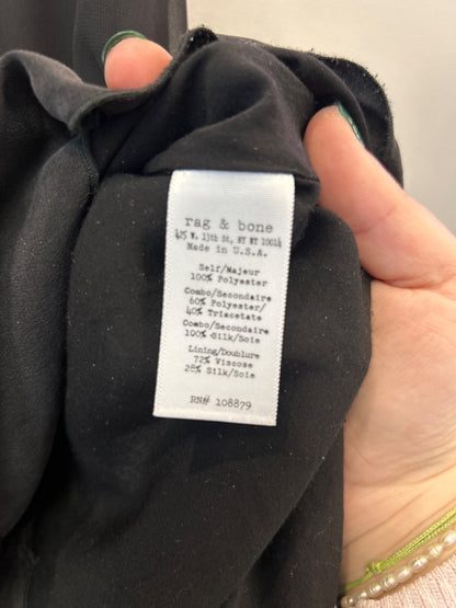 Rag & Bone 2 Black Slvless w/mesh neck