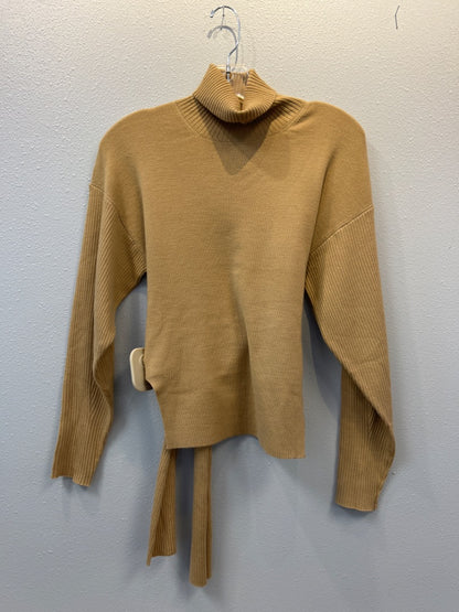 Jonathan Simkhai XS Tan NWT LS turtleneck w/wrap belt