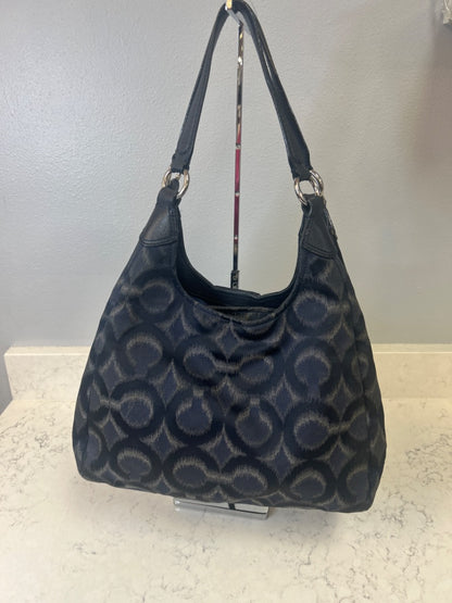 Coach  Blue 2 handle mulitple zip CC bag