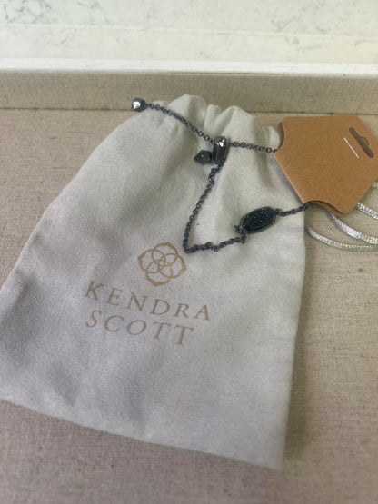 Kendra Scott Black Sparkles adj w/ Black Beads, Charcoal Chain Black Bracelet