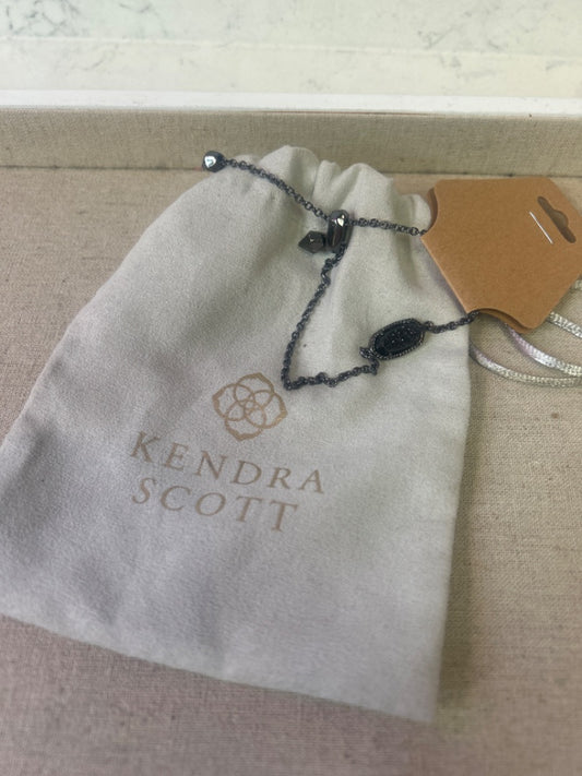 Kendra Scott Black Sparkles adj w/ Black Beads, Charcoal Chain Black Bracelet